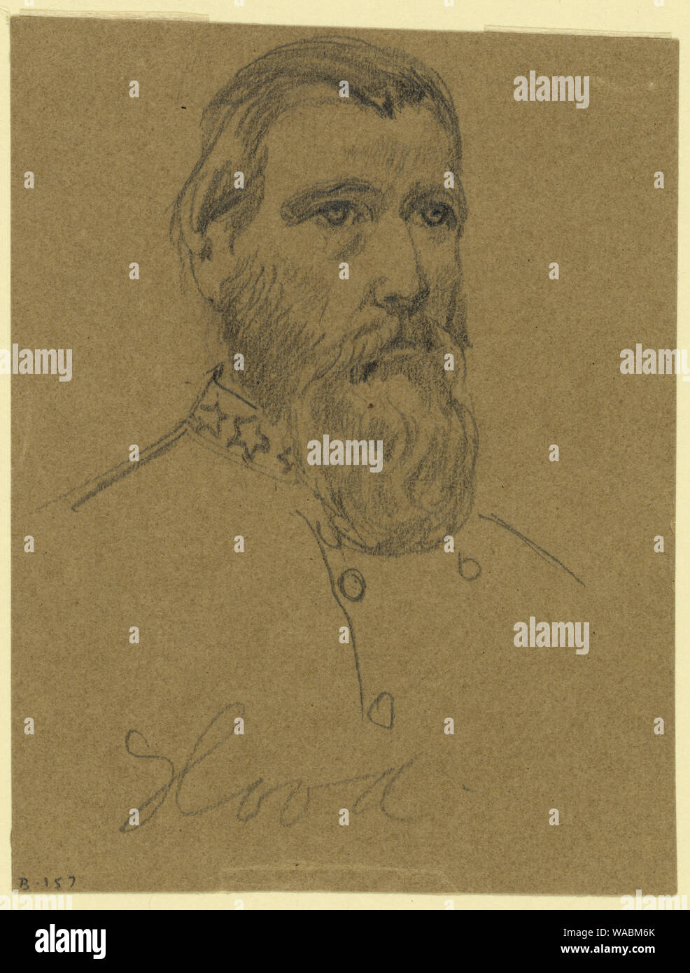 Général confédéré John Bell Hood Banque D'Images