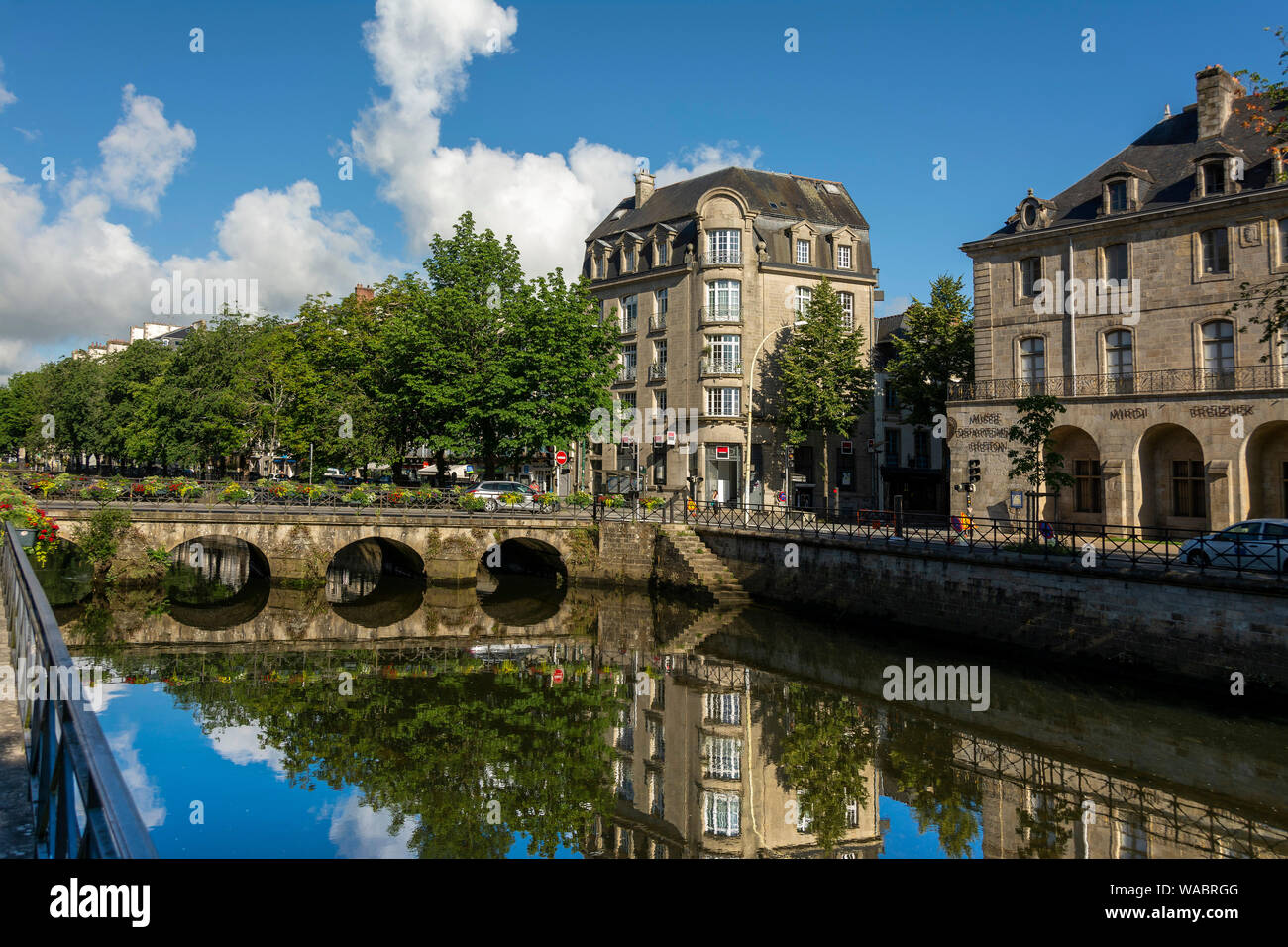 Finistère (29) Quimper. La rivière Odet // France. Finistère (29) Quimper. La rivière Odet Banque D'Images