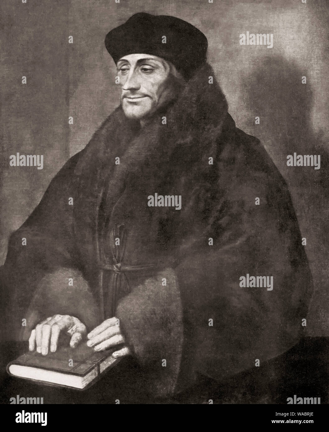 Desiderius Erasmus de Rotterdam, 1465 - 1536, d'un humaniste néerlandais, théologien, philosophe, universitaire et auteur, Banque D'Images