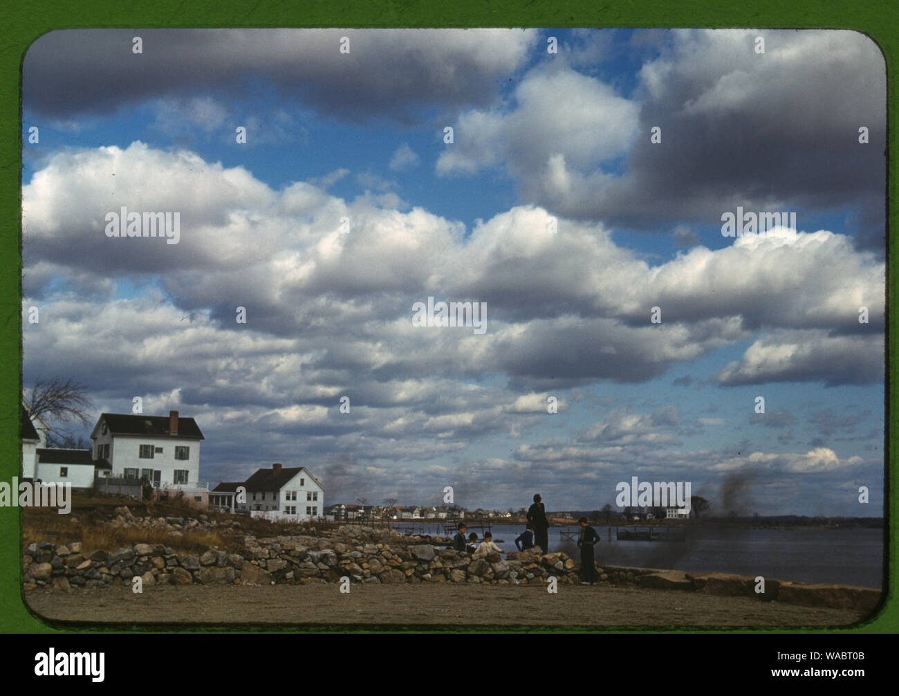 New York ville sur la mer, probablement Stonington Banque D'Images