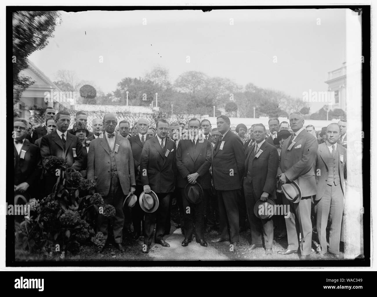 Coolidge avec secreteries au [...] des organisations commerciales Banque D'Images