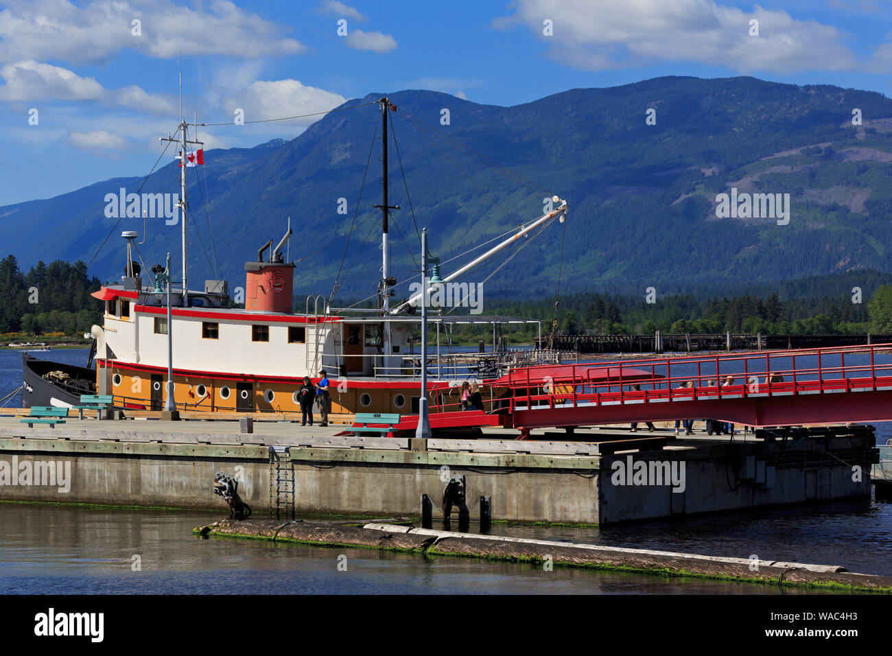 Remorqueur Songish MV, Port Alberni, sur l'île de Vancouver, Colombie-Britannique, Canada Banque D'Images