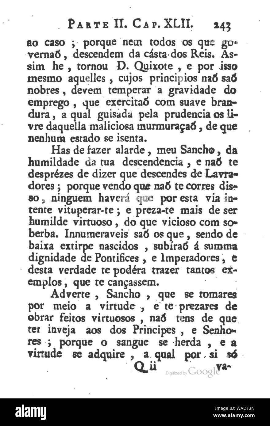 Dom Quichotte de la Manche T5, page 253. Banque D'Images