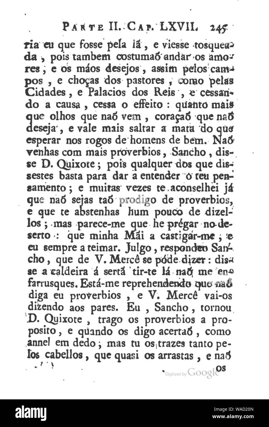 Dom Quichotte de la Manche T6, page 253. Banque D'Images