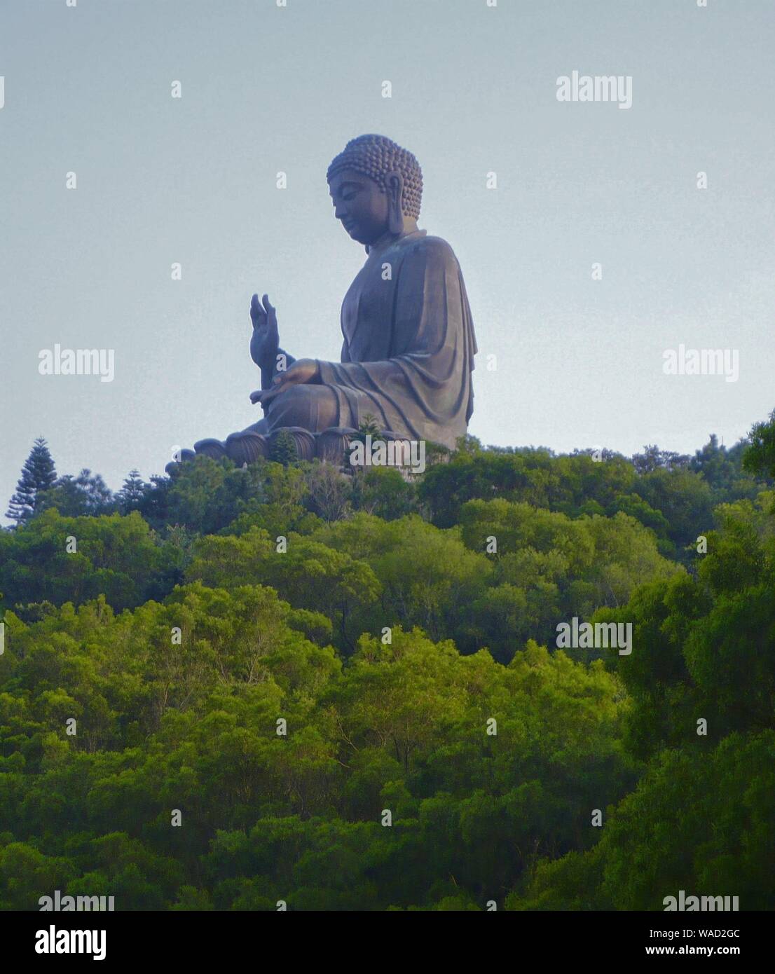 Tian Tan Buddha à Ngong Ping Banque D'Images