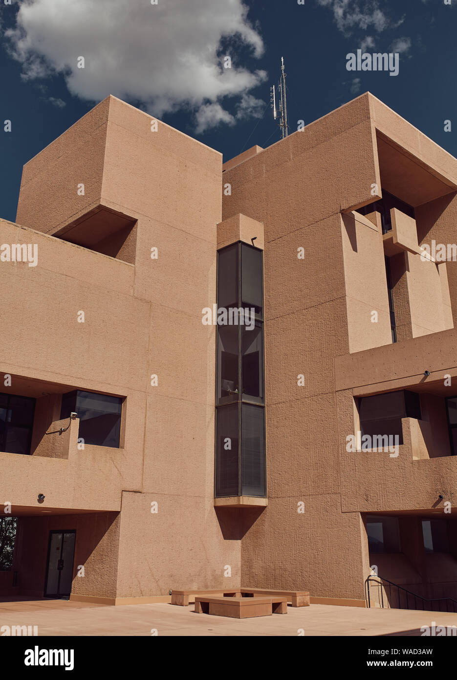 Boulder, Colorado - Août 18th, 2019 : Extérieur de NCAR, Centre National de Recherche Atmosphérique conçu par l'architecte I.M. Pei Banque D'Images