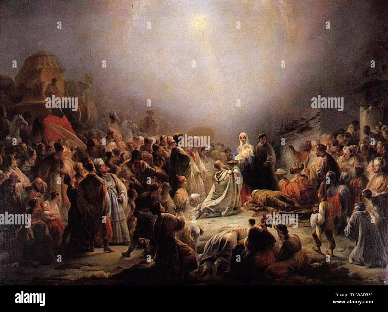 Domingos Sequeira - l'Adoration des Mages. Banque D'Images