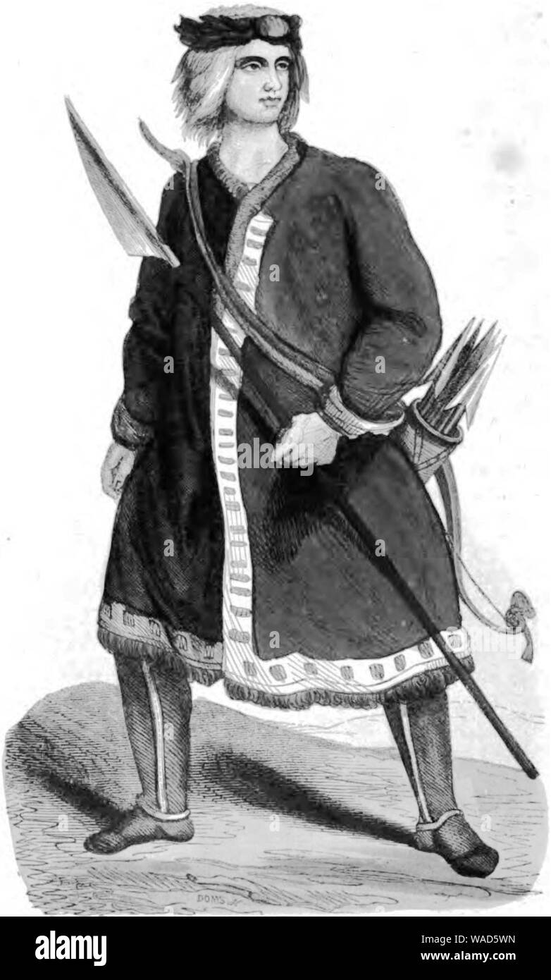 Doms. Yakute. Auguste Wahlen. Mœurs, usages et costumes de tous les peuples du monde. 1843. Banque D'Images