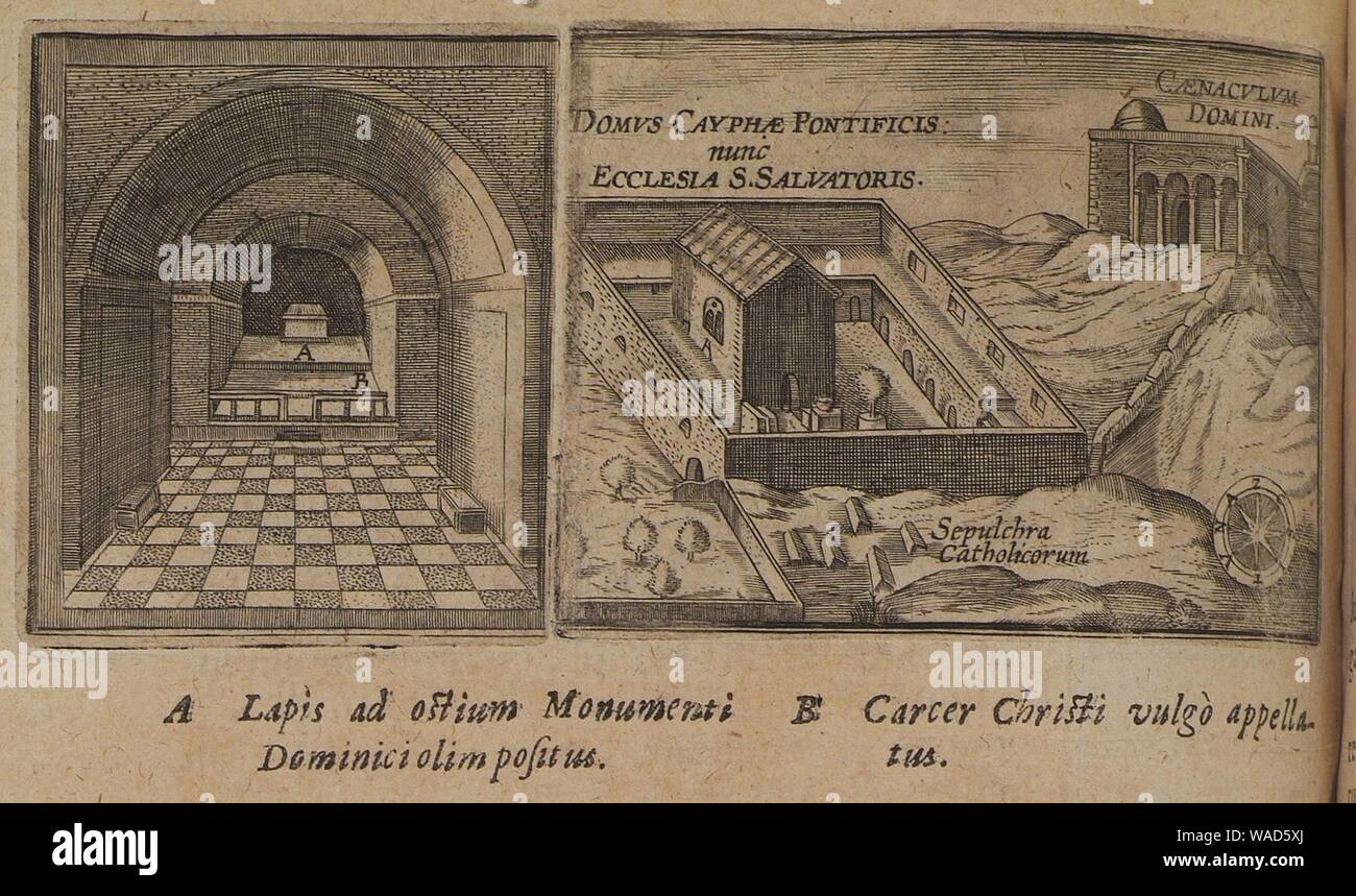 Cayphae Pontificis Domus Ecclesia nunc Salvatoris S Caenaculum Cootwijck - Domini - Johannes Van - 1619. Banque D'Images