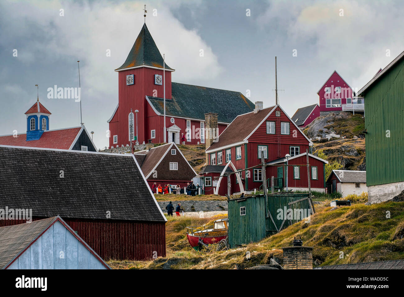 Église de Sisimiut au Groenland Banque D'Images