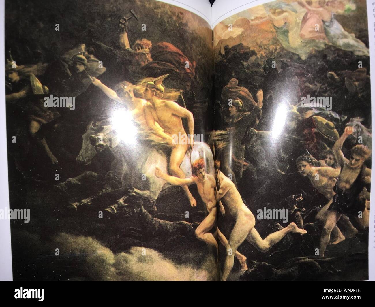 Double page de l'image dans les Vikings, pp. 108-109. Banque D'Images