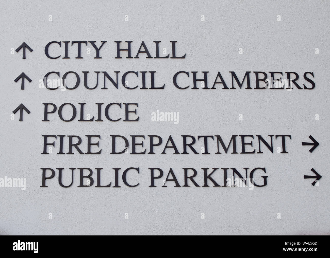 Inscrivez-vous pour les services de la ville, South Pasadena CA Banque D'Images