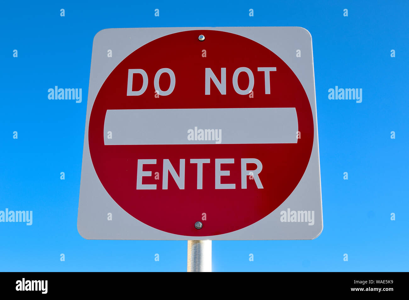 N'entrez pas, Ville Street Sign Los Angeles CA Banque D'Images