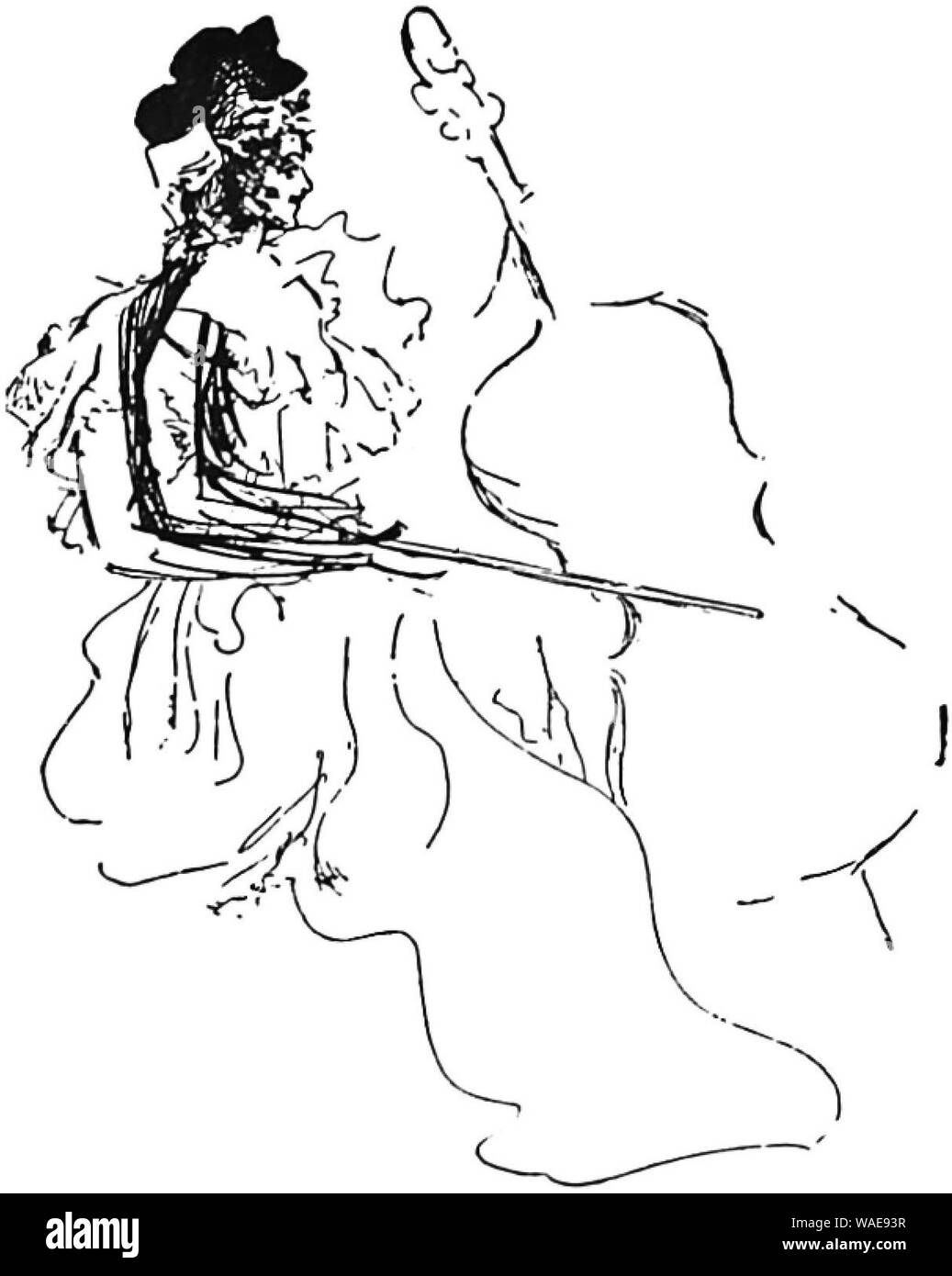 Dessin de Henry Brevoort Eddy (Bradley, son livre, 1, n° 3)-7. Banque D'Images