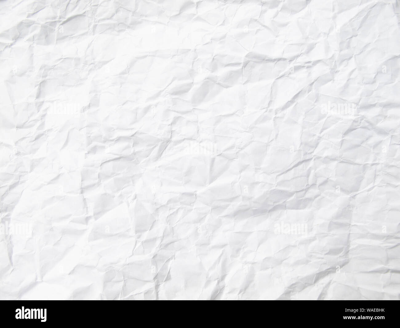 La texture de fond de papier blanc froissé Banque D'Images
