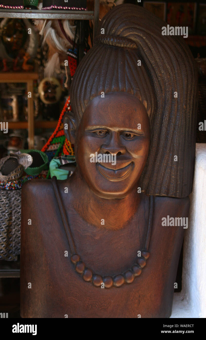 Souvenirs d'Afrique sur l'affichage à Lesedi Cultural Village, berceau de l'humanité, l'Afrique du Sud Banque D'Images