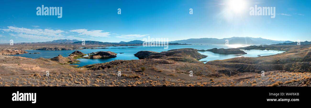 Paysage au lac Mead, Lake Mead National Recreation Area, Nevada, USA Banque D'Images