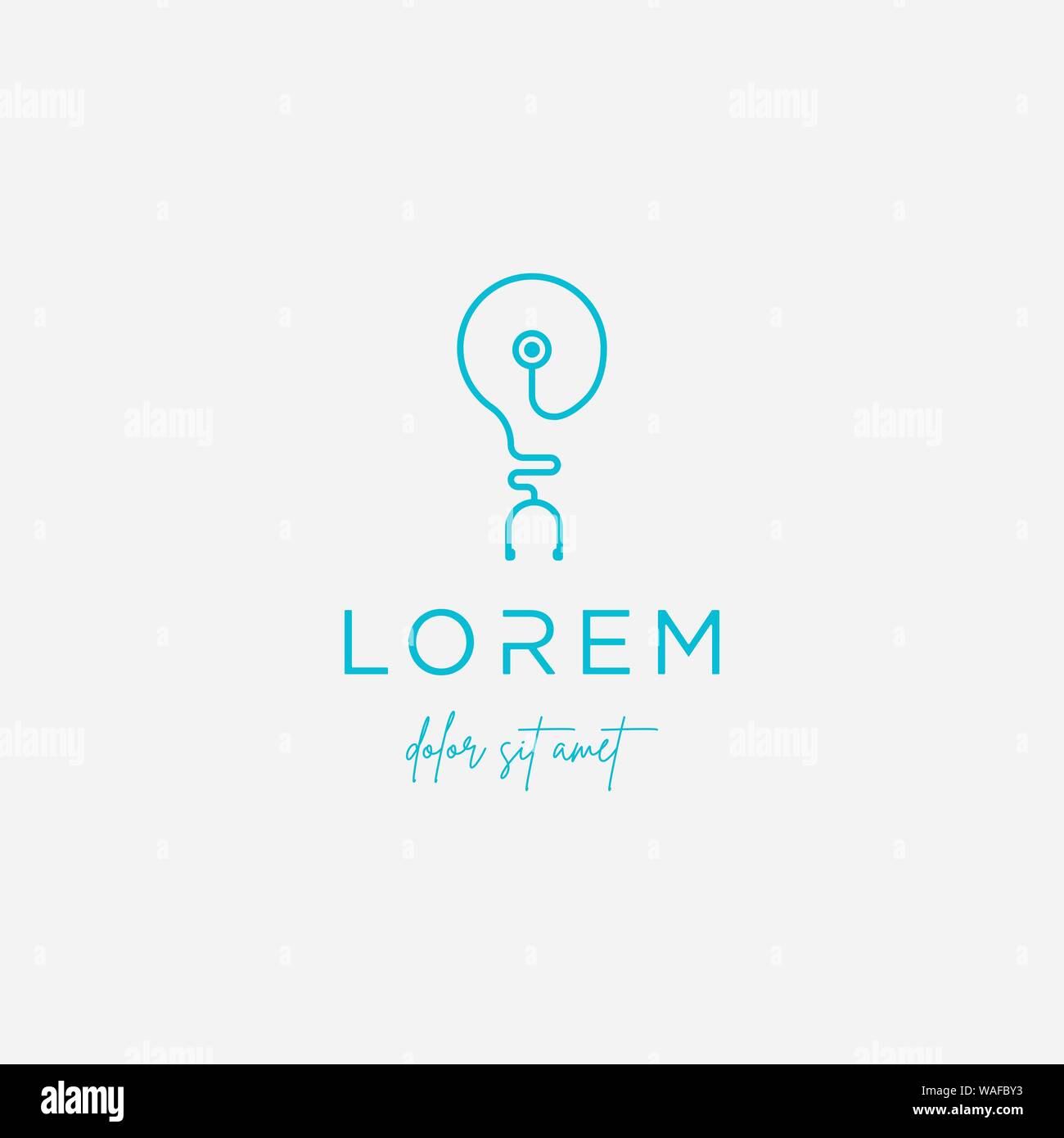 Idée médicale vecteur conception logo illustration symbole Illustration de Vecteur