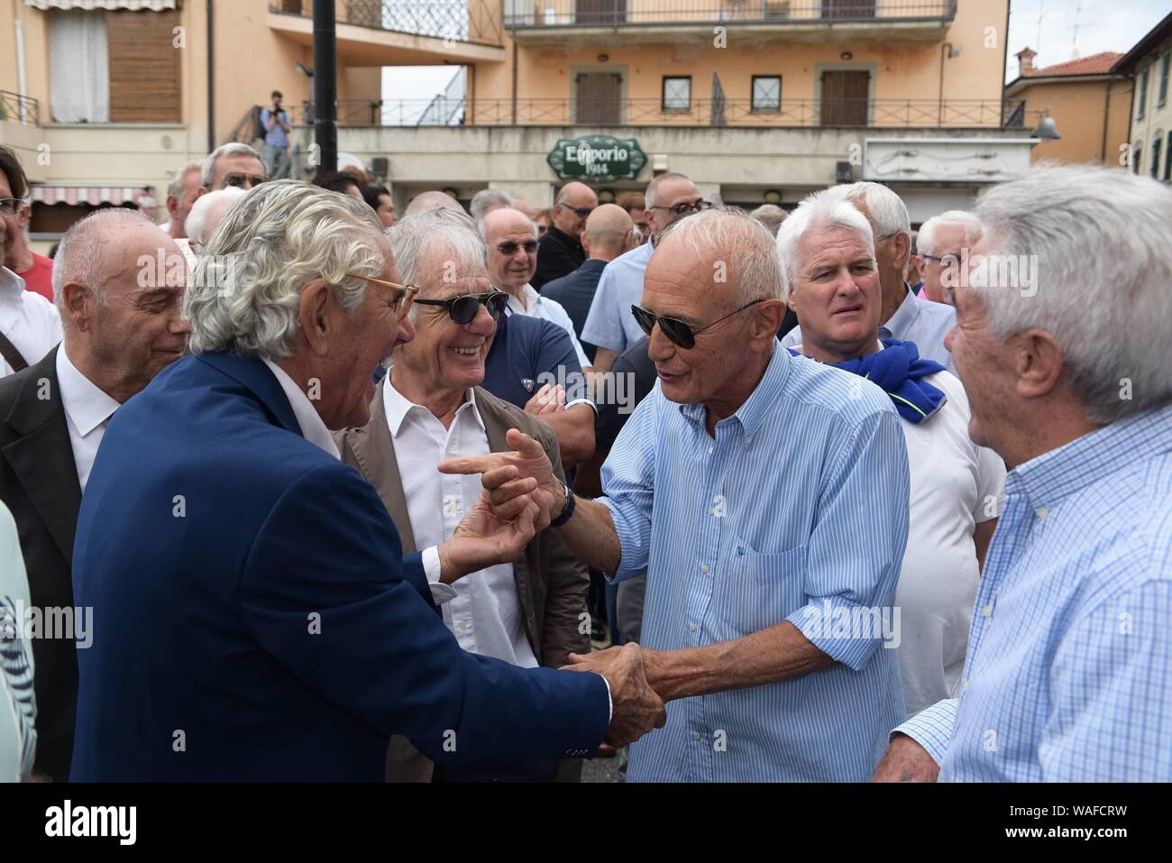 20/08 // 2019 Chronicle Bergamo Paladina, funérailles de Felice Gimondi dans la photo sport amis à la cérémonie funéraire.sur la photo Marino Basso (Barbara Papini/Fotogramma, Paladina (Bergame) - 2019-08-20) p.s. la foto e' utilizzabile nel rispetto del contesto dans cui e' stata scattata, e senza intento del diffamatorio decoro delle persone rappresentate Banque D'Images