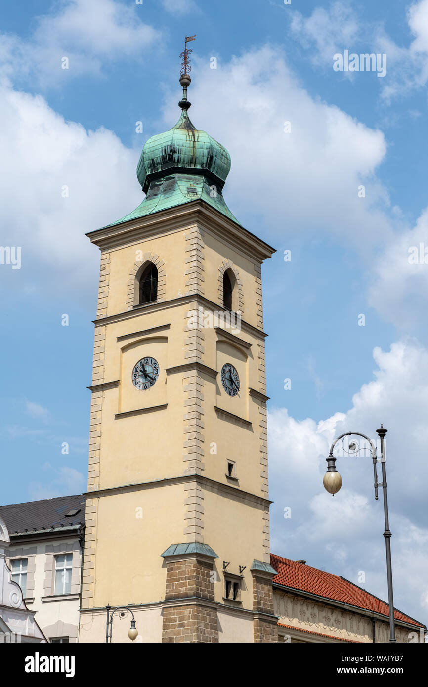 Marché à Litomysl, République Tchèque Banque D'Images