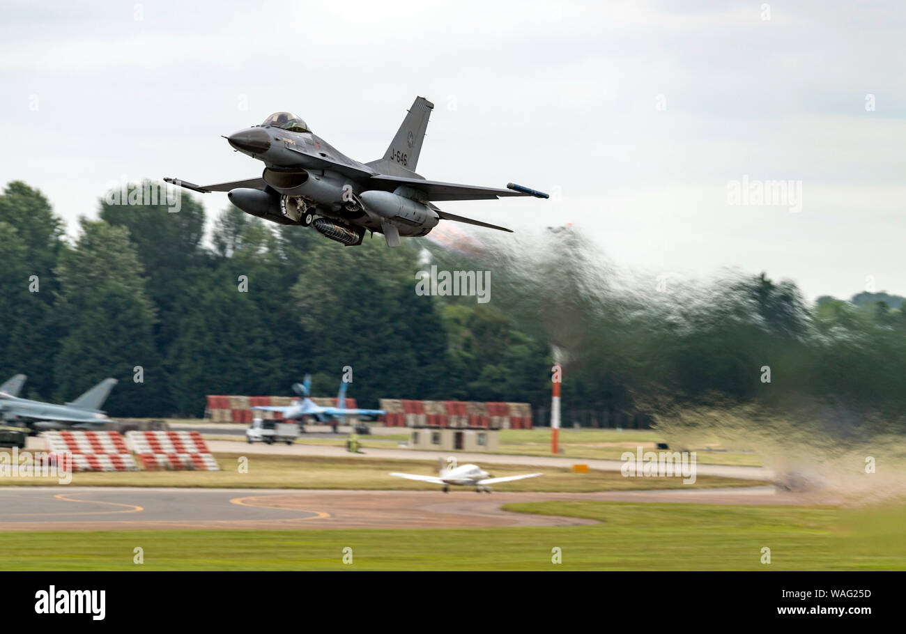 Royal Netherlands Air Force F-16 AM/BM au Royal International Air Tattoo 2019 Banque D'Images