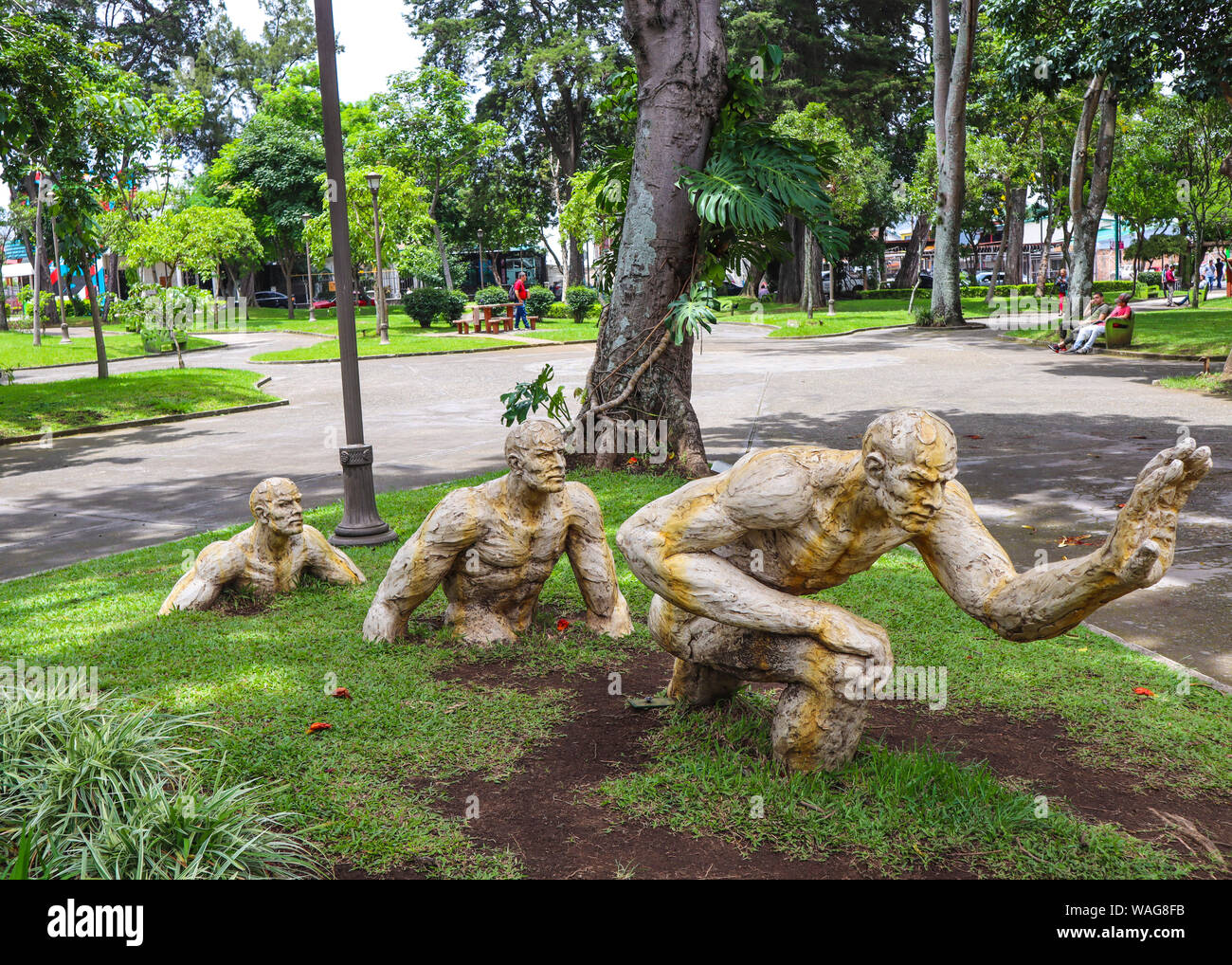 Les sculptures d'Edgar Zuniga. Banque D'Images