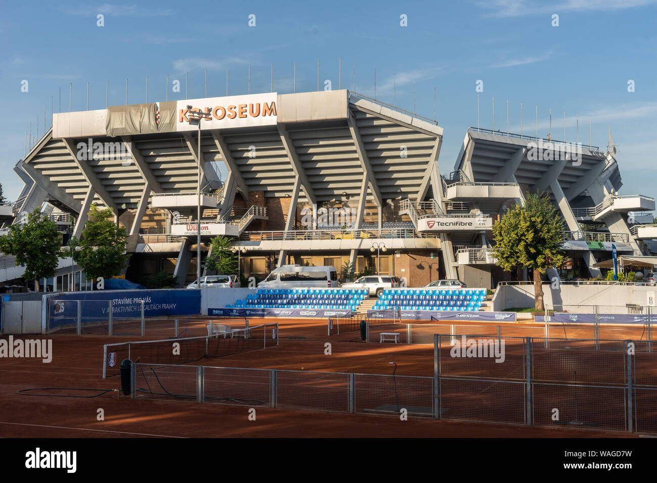 Tennis de Štvanice salon est situé sur l'île et de Štvanice appartient aux lieux les plus importants de l'histoire du tennis tchèque. (Photo/CTK Vaclav Zahorsky) Banque D'Images