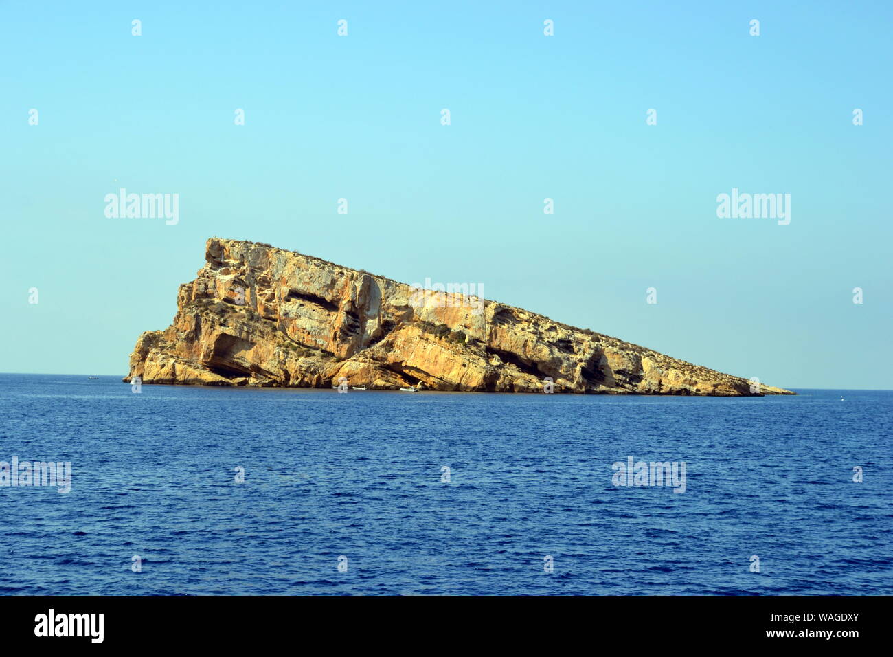 Dans l'île de Benidorm Alicante Espagne de Méditerranée Banque D'Images