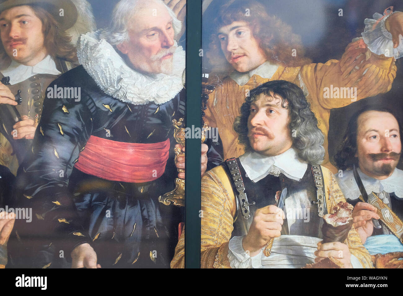 Chef-d'affiche représentant par maître hollandais Rembrandt au Rijksmuseum Amsterdam, Hollande, Pays-Bas, l'Europe. Banque D'Images