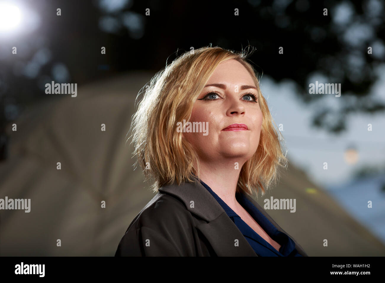 Edimbourg, Ecosse. 20 août. 2019. Poète, Jenny Lindsay assiste à une photo appel sur Edinburgh International Book Festival. Pako Mera/Alamy Live News Banque D'Images