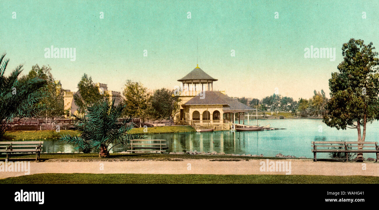 West Side Park, Los Angeles, vers 1900 Banque D'Images