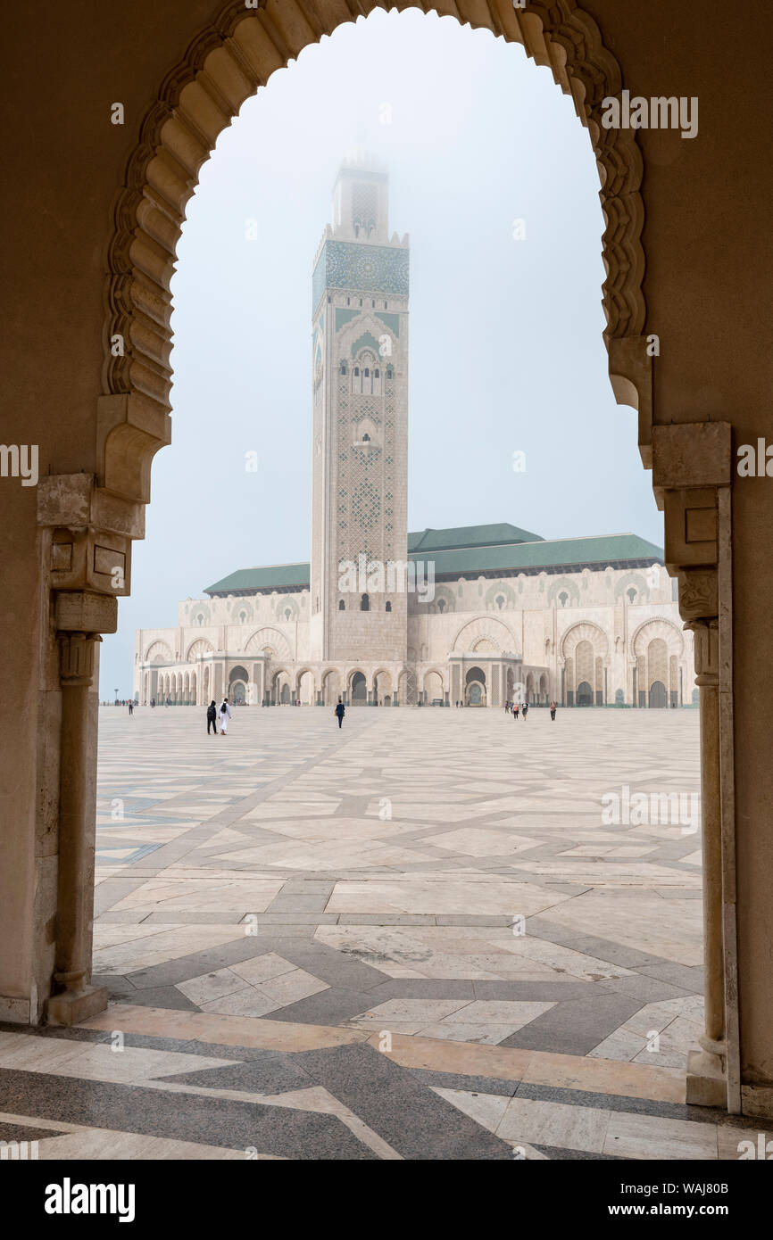 L'Afrique, Maroc, Casablanca. L'extérieur de la mosquée. En tant que crédit : Bill Young / Jaynes Gallery / DanitaDelimont.com Banque D'Images