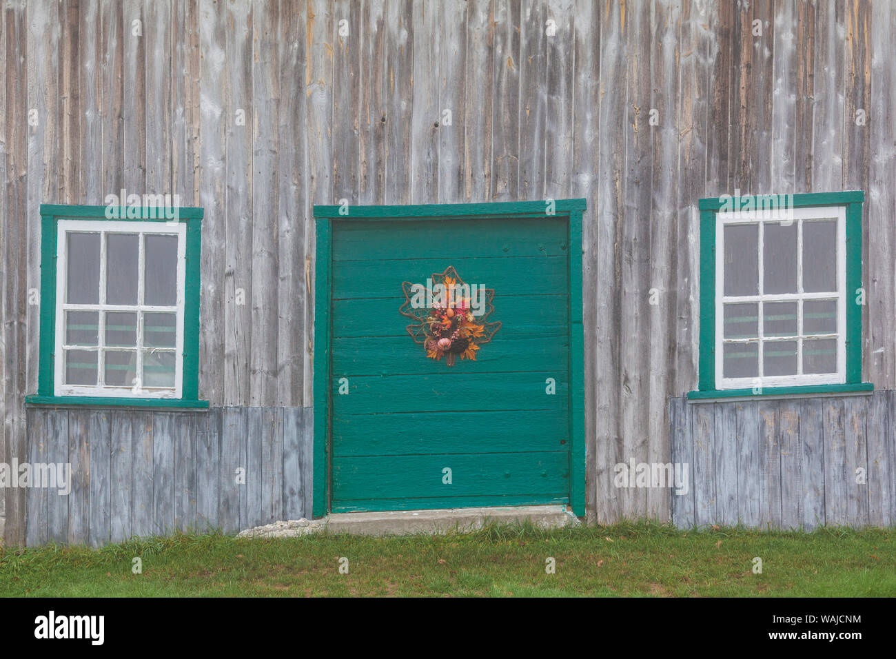 Canada, Québec, Sainte-Anne-de-la-Perade. Bâtiment de ferme Banque D'Images