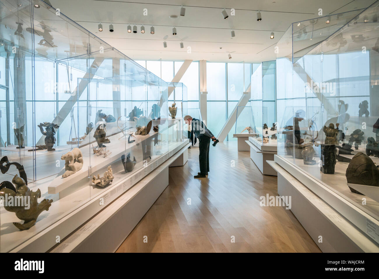 Canada, Québec, Québec. Musée National des Beaux-Arts du Québec, MNBAQ, pavillon Pierre-Lassonde, 2016, Galerie d'art inuit Banque D'Images