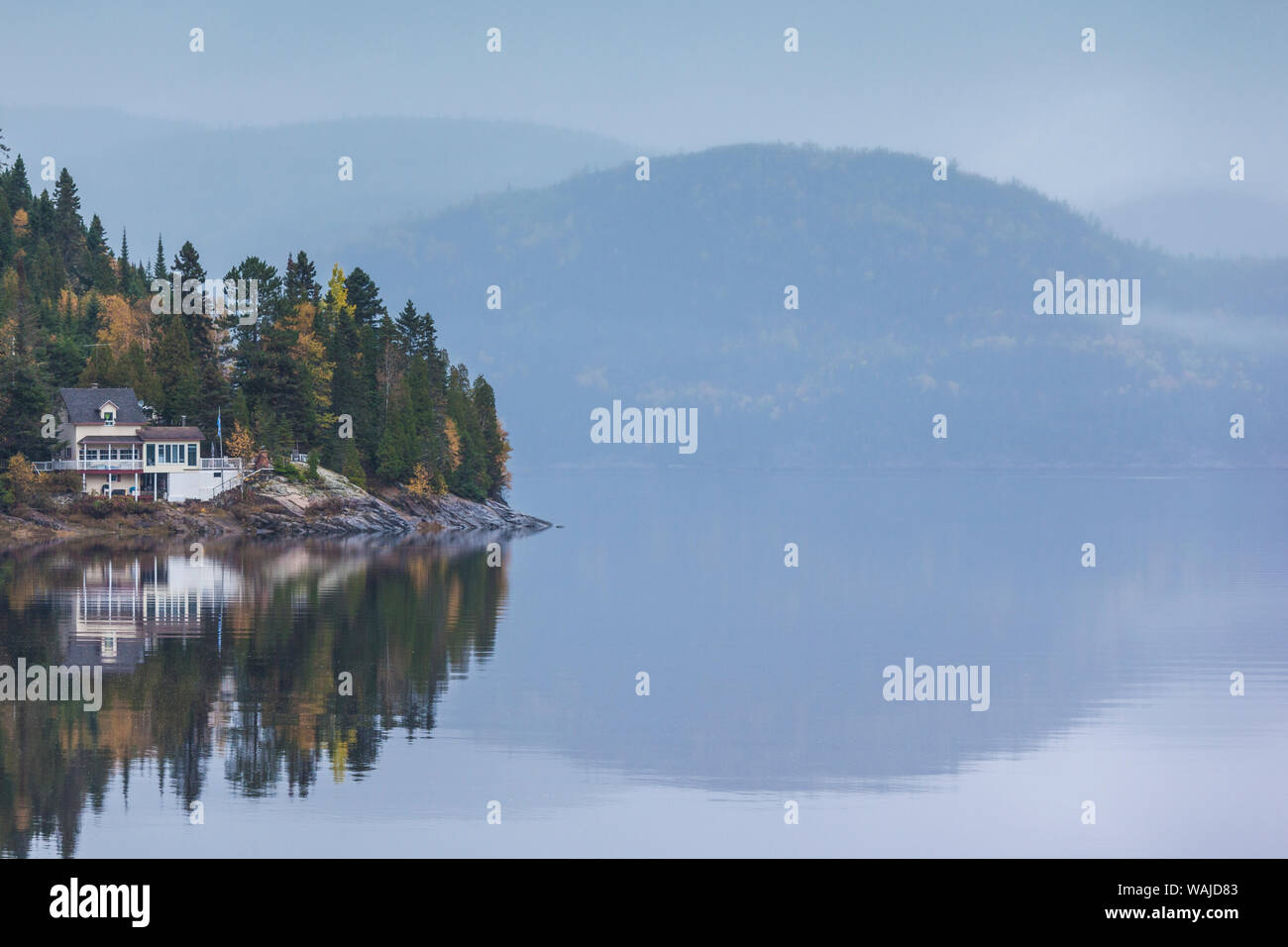 Canada, Québec, Saguenay. Vue du fjord du Saguenay Banque D'Images