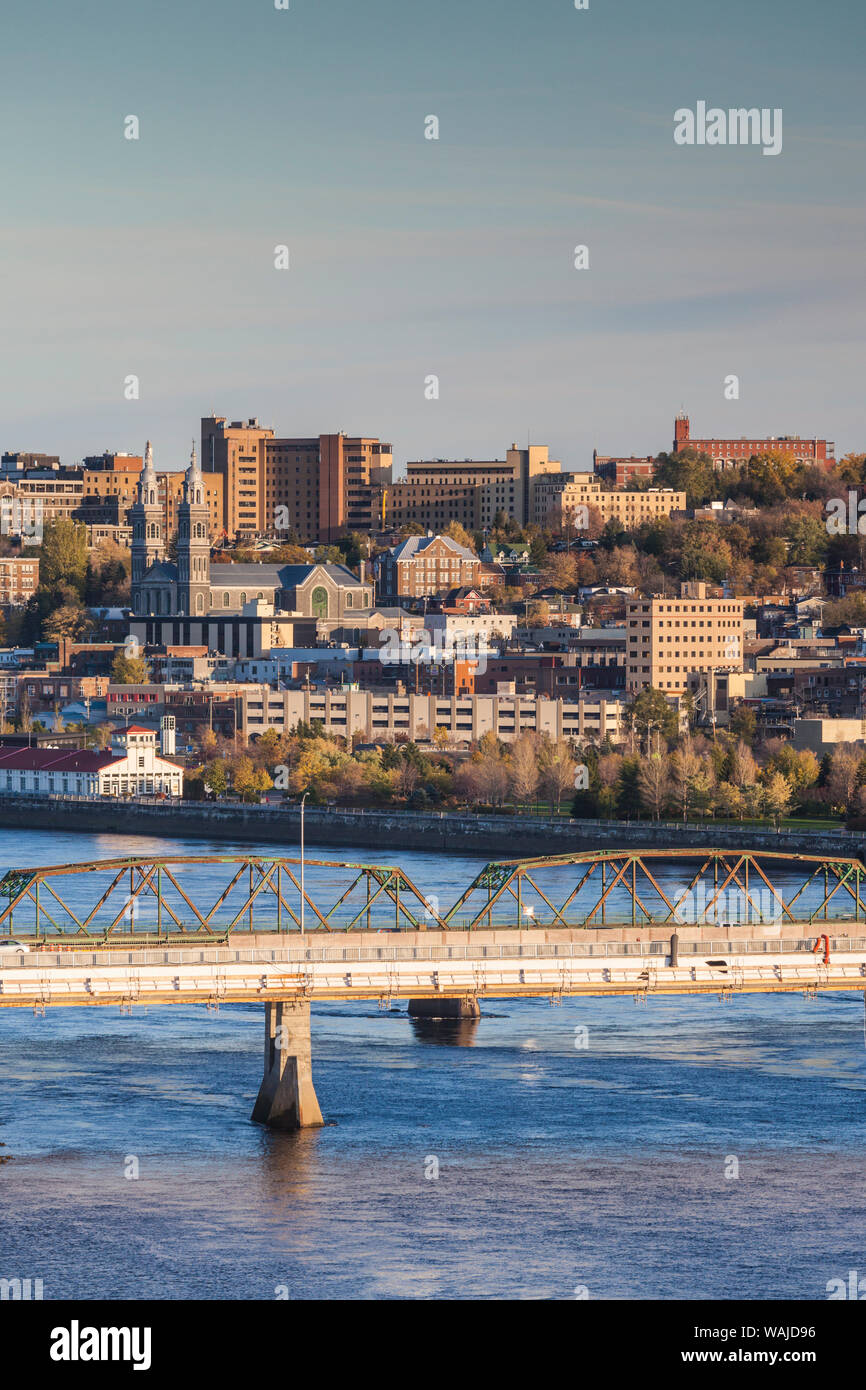 Canada, Québec, Saguenay-Chicoutimi. Une vue sur la ville Banque D'Images