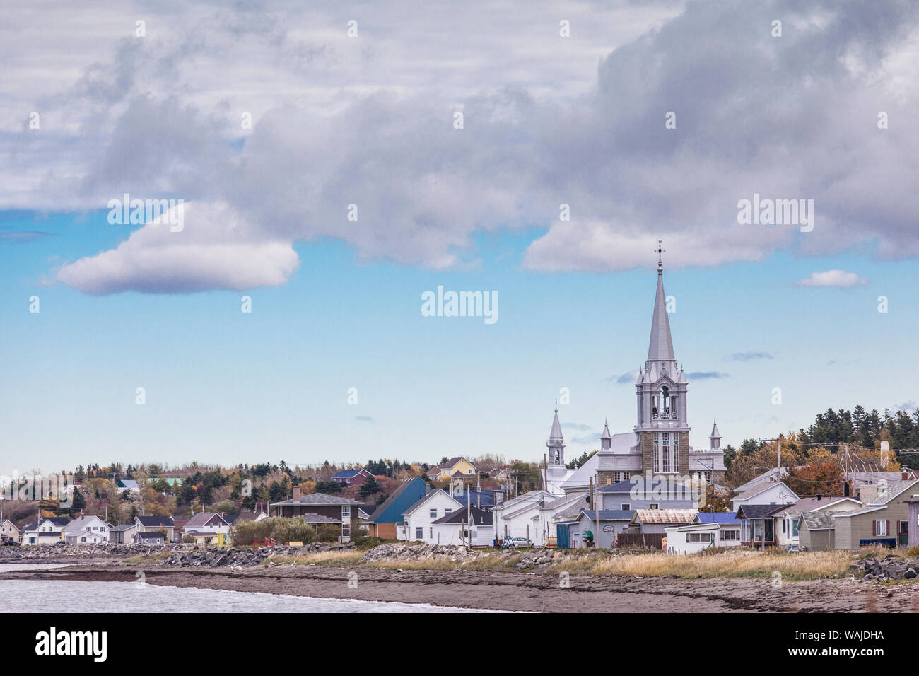 Canada, Québec, Saint-Ulric, vue sur village Banque D'Images