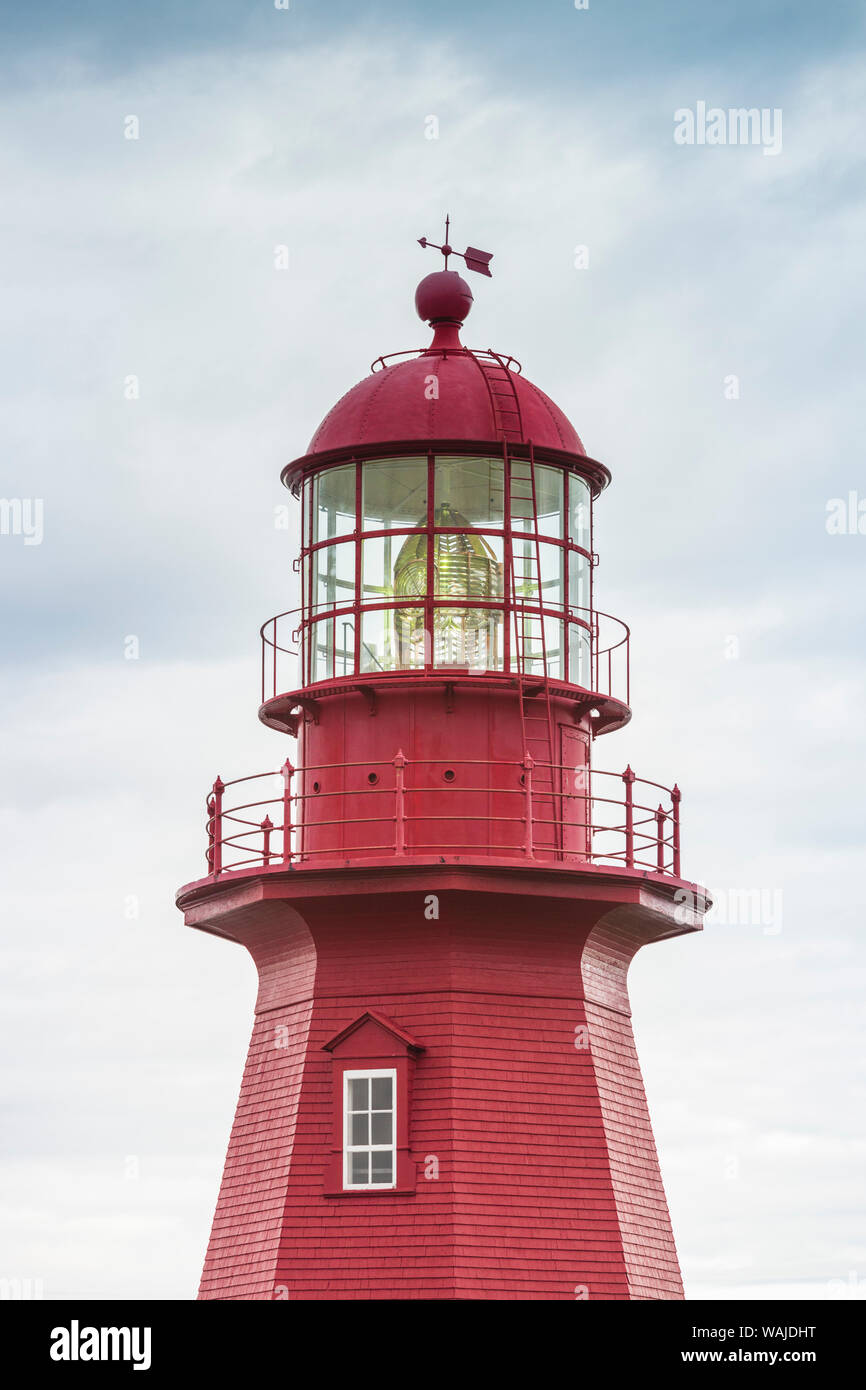 Canada, Québec, La Martre. Le phare de la Martre Banque D'Images