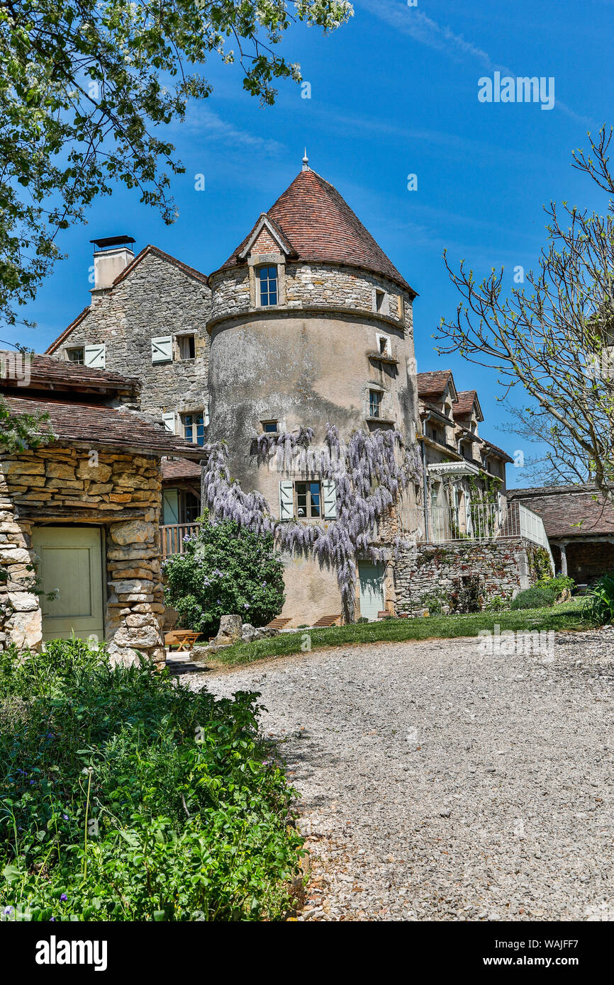 La France, la garrigue. Mas de garrigue. (PR) Banque D'Images