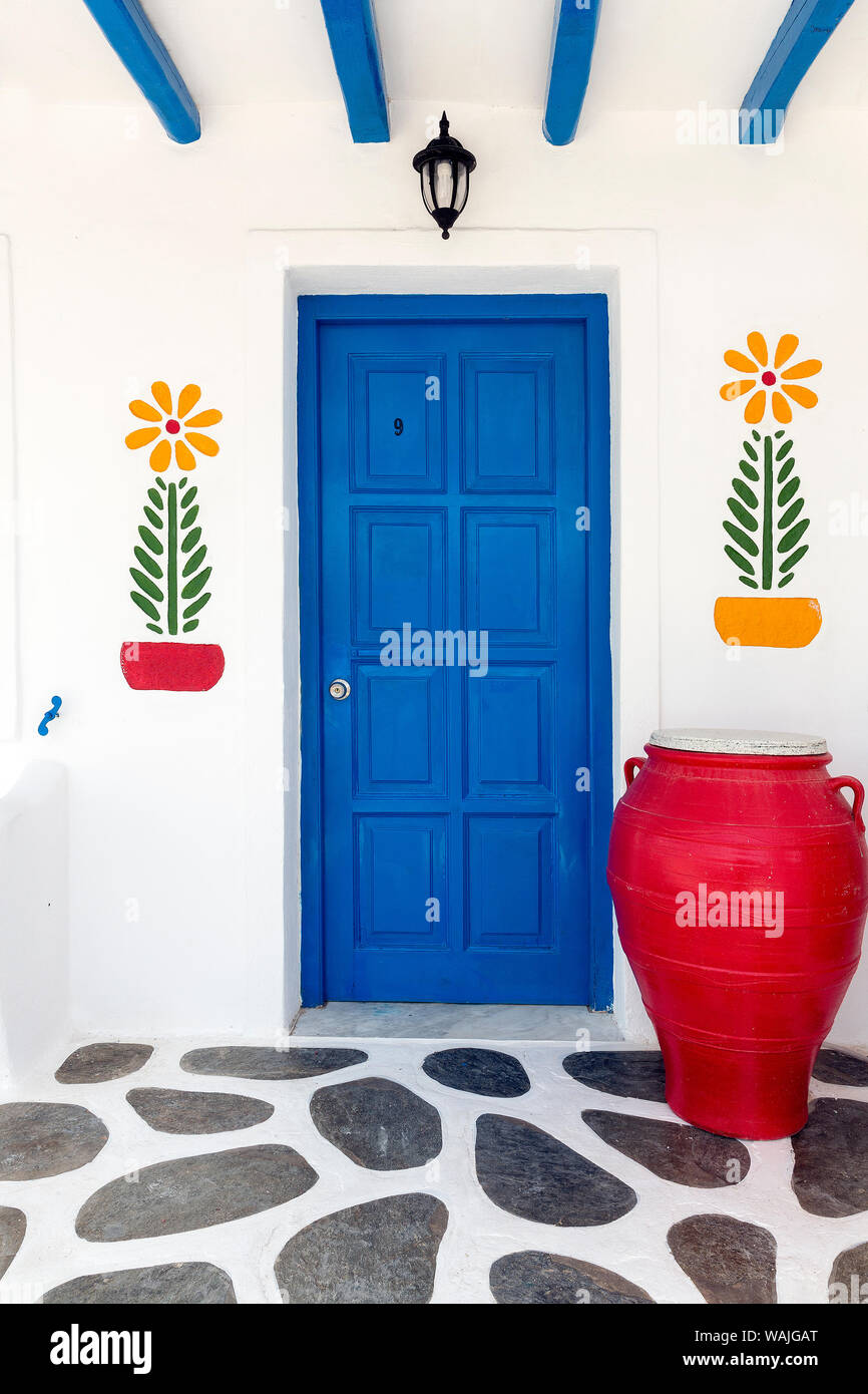 L'Europe, Grèce, Mykonos. Extérieur de l'hôtel. En tant que crédit : Jim Nilsen / Jaynes Gallery / DanitaDelimont.com Banque D'Images