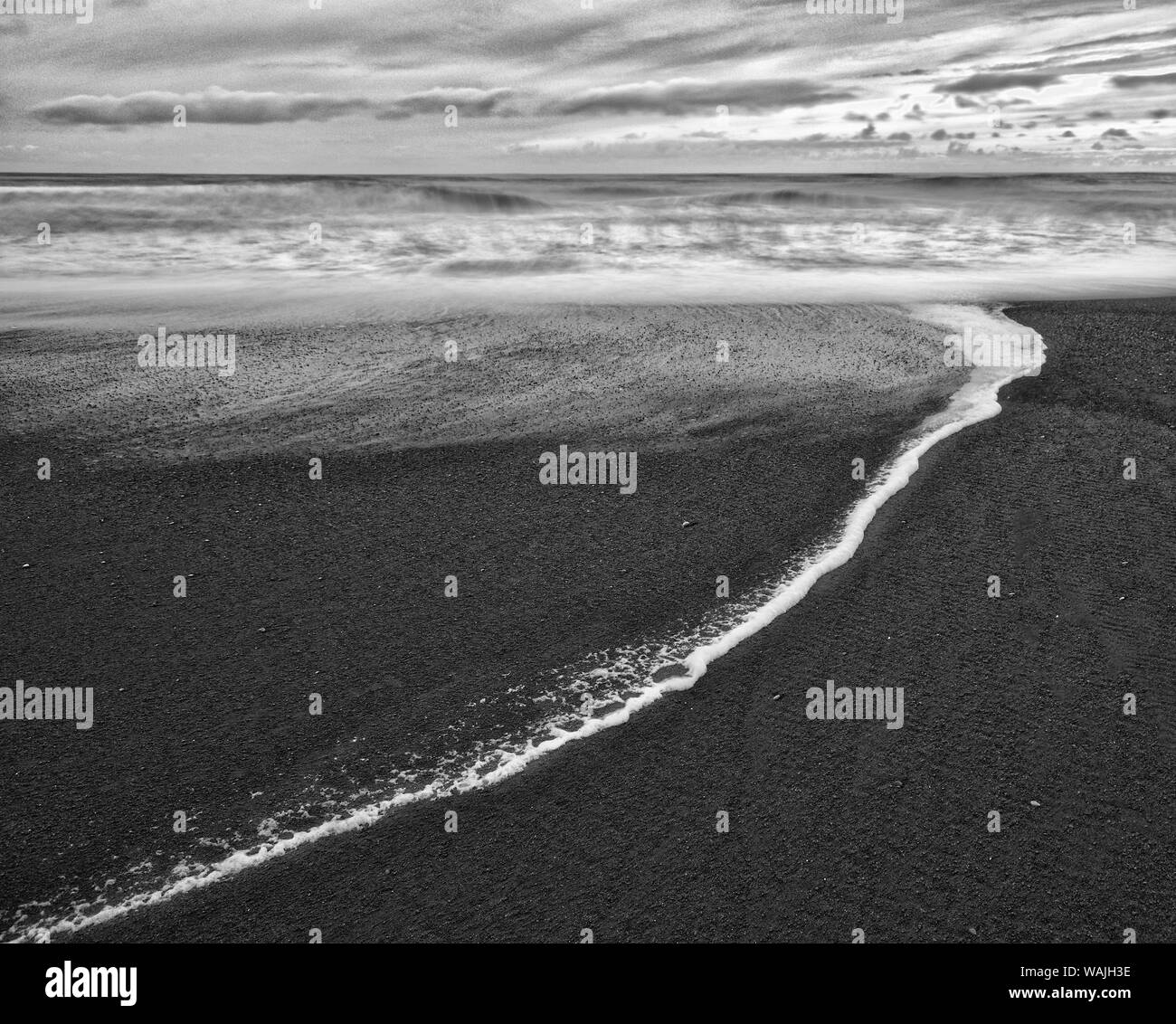 L'Islande, la plage de Reynisfjara qui jouit Banque D'Images