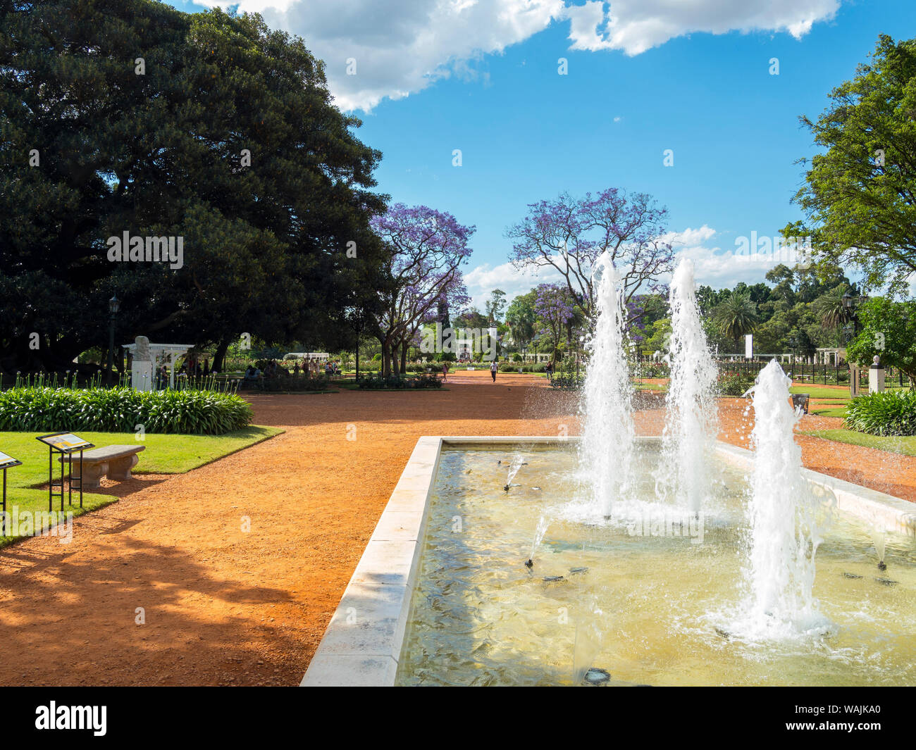 Parc bois de Palermo. Buenos Aires, capitale de l'Argentine. Banque D'Images