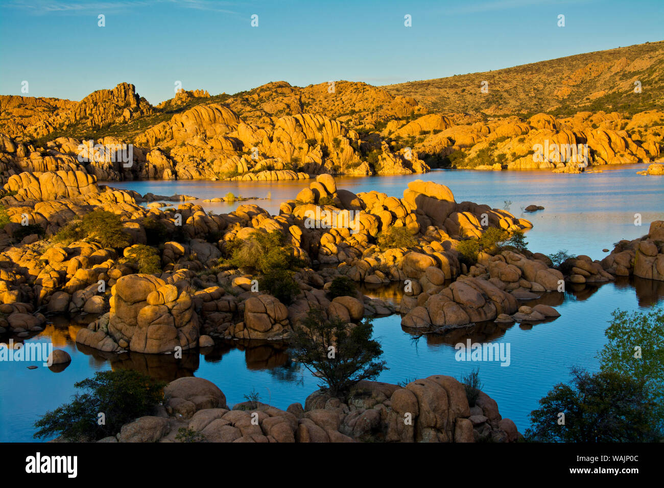 Le Granite Dells, Watson Lake, Prescott, Arizona, USA. Banque D'Images