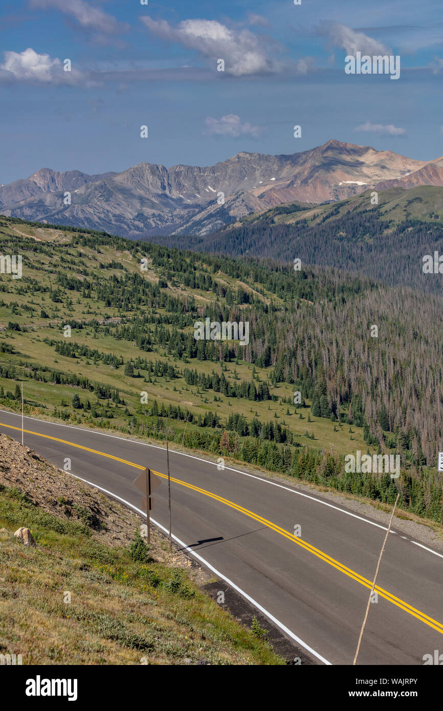 Trail Ridge Road à Rocky Mountain National Park, Colorado, USA Banque D'Images