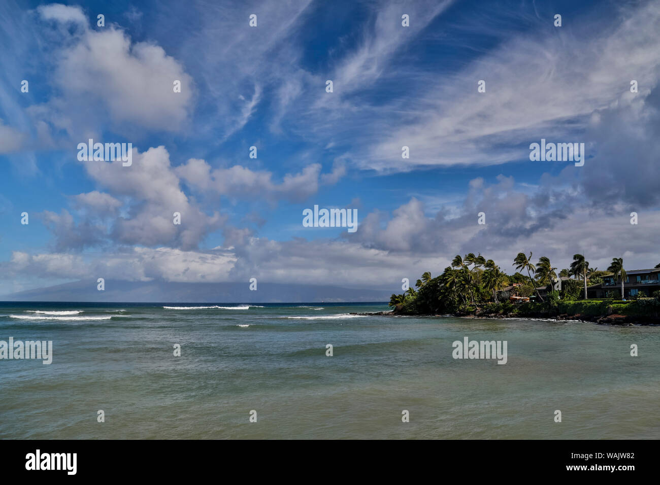 Maui, Hawaii. Point de Kahana sur le côté Ouest Banque D'Images