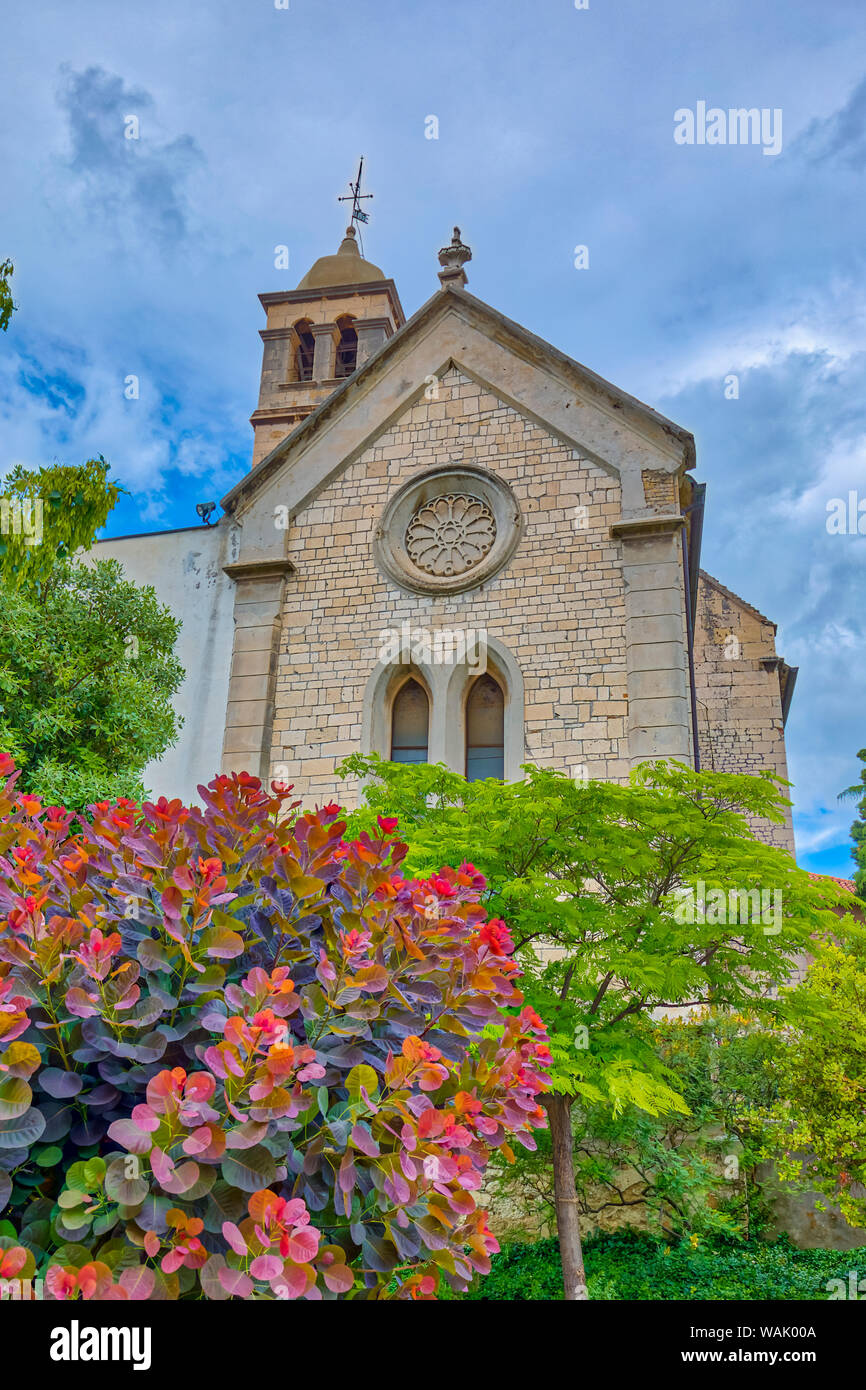 La Croatie, Sibenik. L'église pittoresque de Sveti Frane. En tant que crédit : Fred Seigneur / Jaynes Gallery / DanitaDelimont.com Banque D'Images