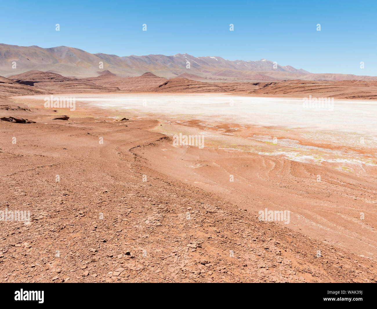 Desierto del Diablo. L'Altiplano argentin le long de Routa 27 entre Pocitos et Tolar Grande. L'Amérique du Sud, Argentine Banque D'Images