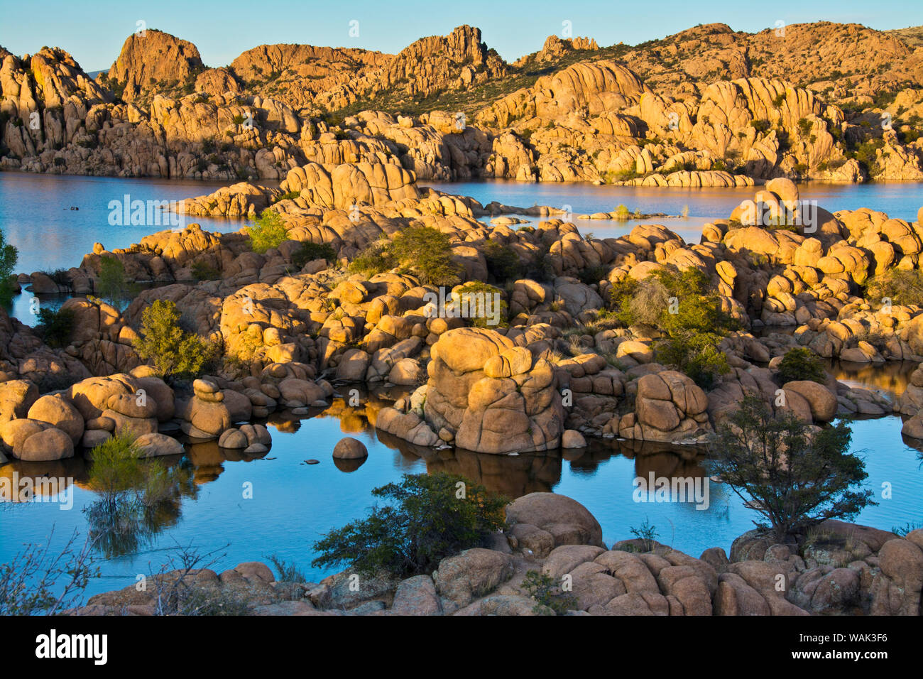 Le Granite Dells, Watson Lake, Prescott, Arizona, USA. Banque D'Images