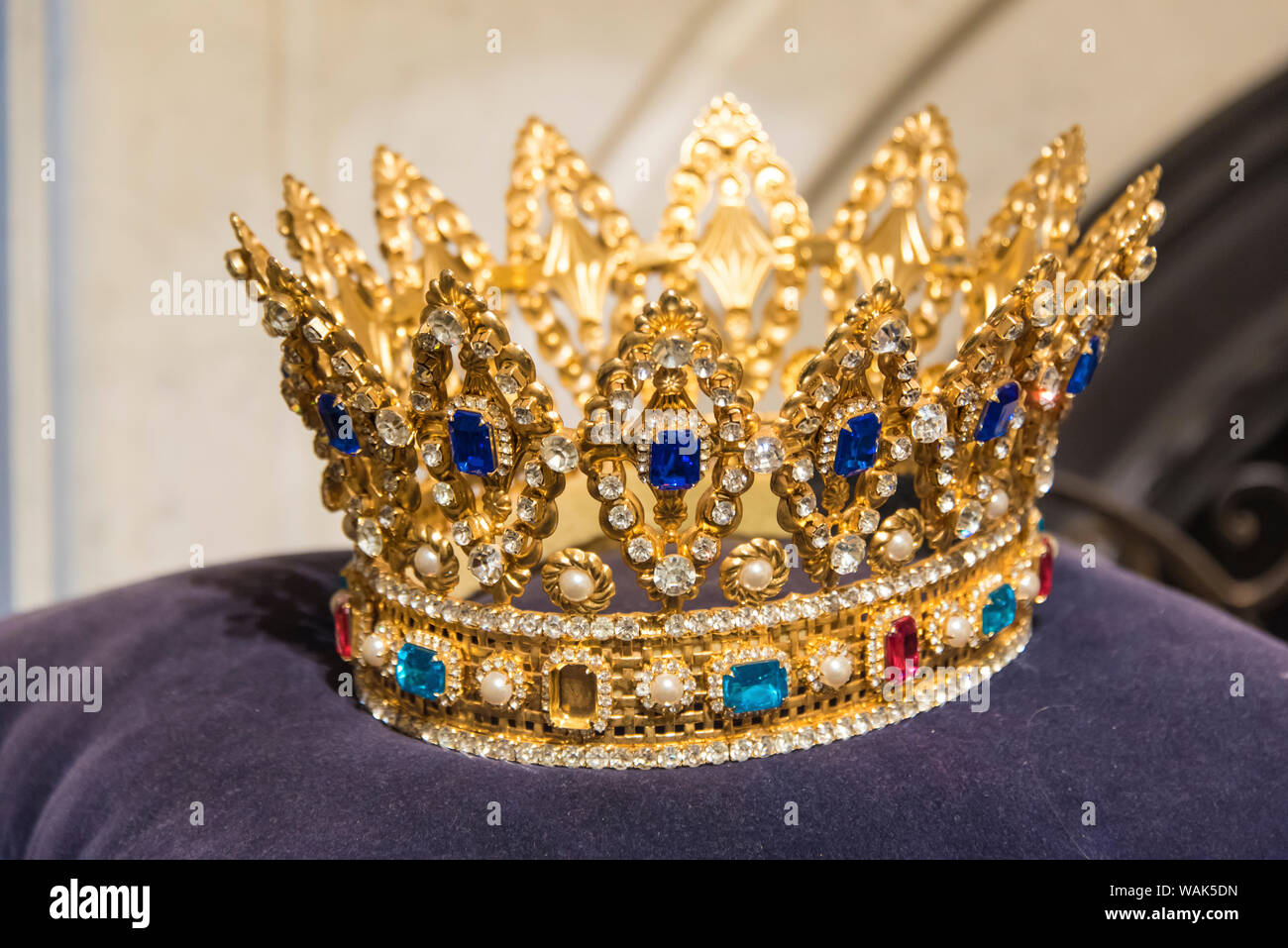 USA, Alabama, Mobile. Mardi Gras inventé en mobile. Musée a des artefacts de célébrations précédentes. Banque D'Images