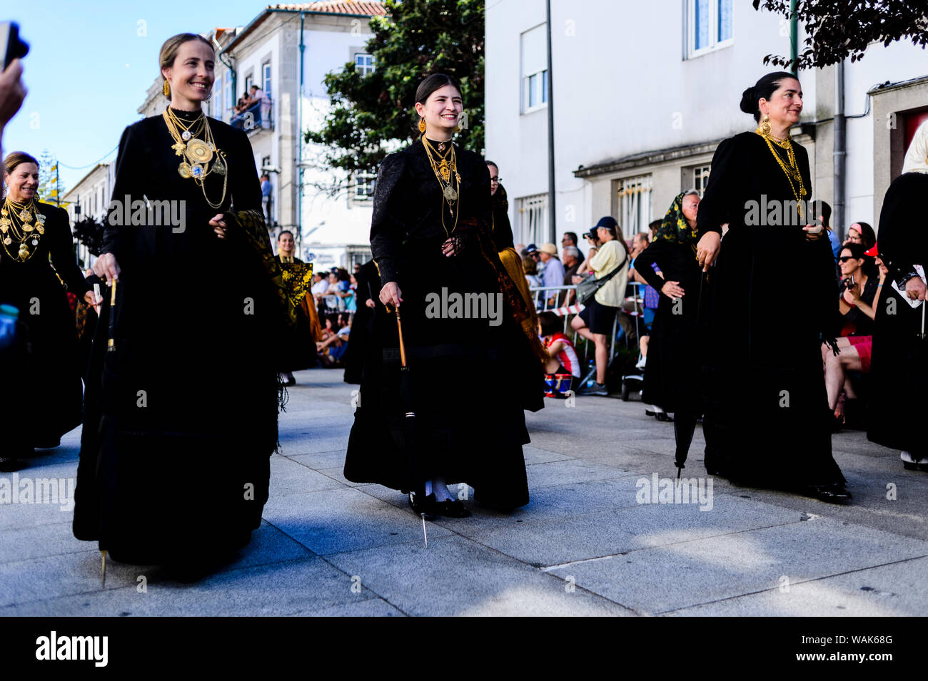 Mordomia Mordomia Desfile da (street parade) en l'honneur de Notre Dame des Douleurs (Viana do Castelo) Banque D'Images